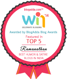 Blogadda award at WIN 14 